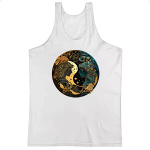 Camiseta Regata Signo de gemeos logo de luxo