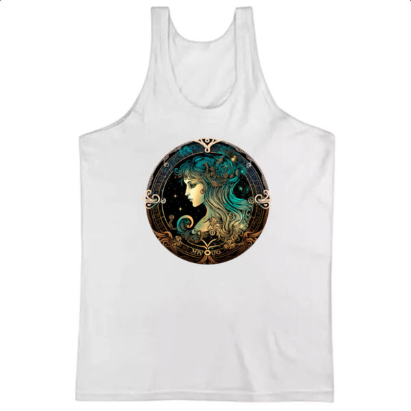 Camiseta Regata Signo de virgem logo de luxo