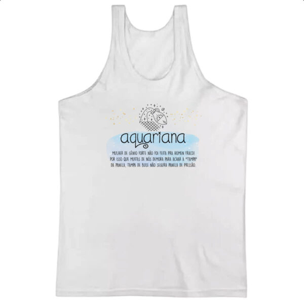 Camiseta Regata Signo sincero Aquario