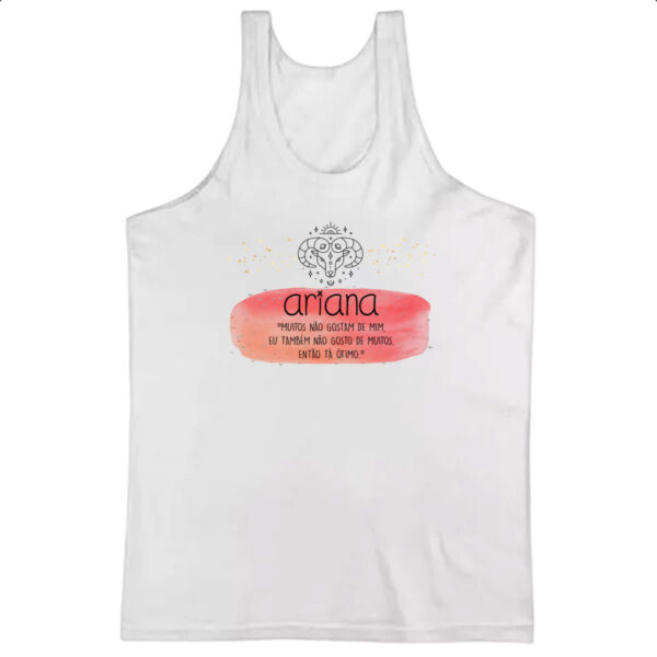 Camiseta Regata Signo sincero Aries