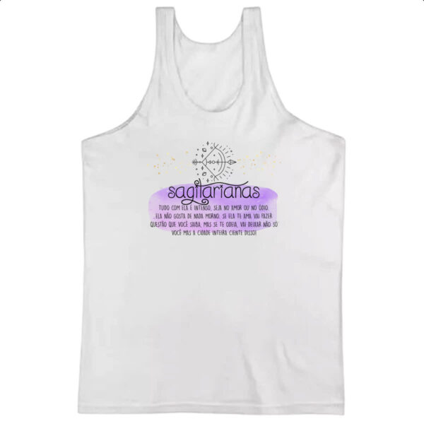 Camiseta Regata Signo sincero Sagitario