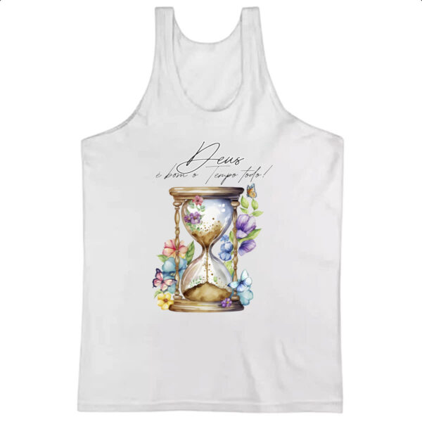 Camiseta Regata Salmos Deus e bom