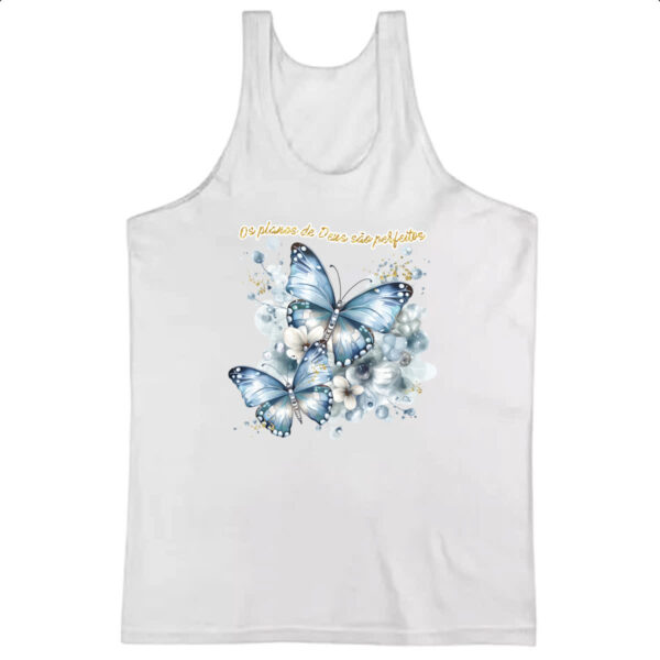 Camiseta Regata Salmos os planos de Deus