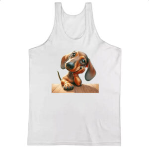 Camiseta Regata Salsichinha pensativo