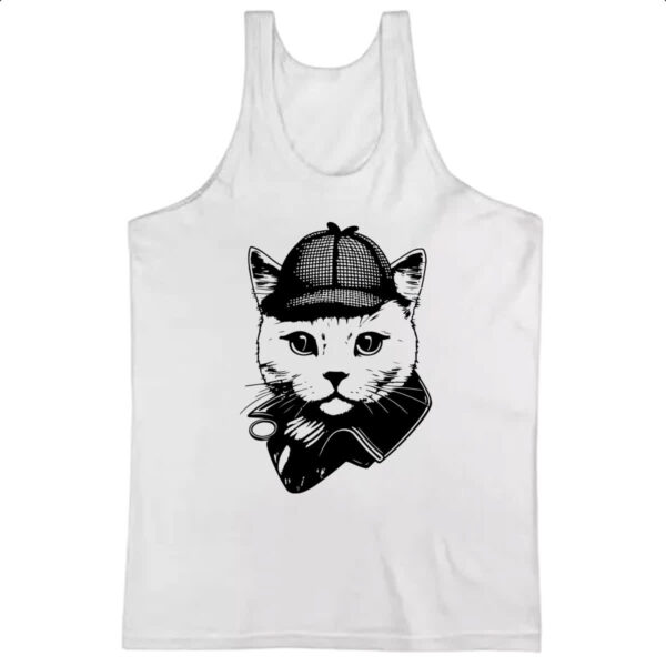 Camiseta Regata Sherlock Gato