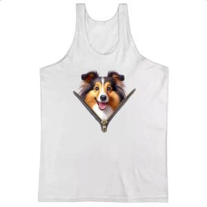 Camiseta Regata Shetland Sheepdog no Ziper