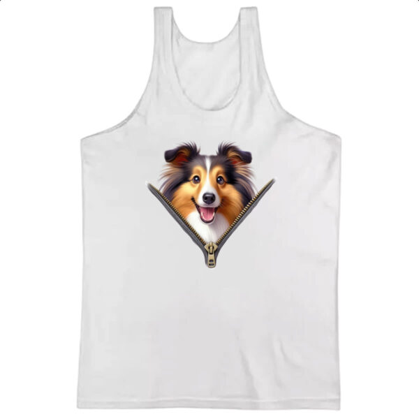 Camiseta Regata Shetland Sheepdog no Ziper