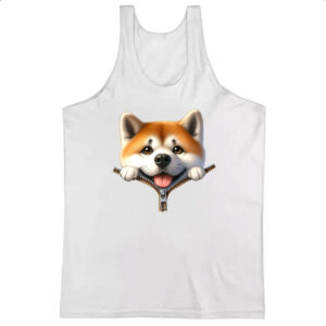 Camiseta Regata Shiba Inu no Ziper