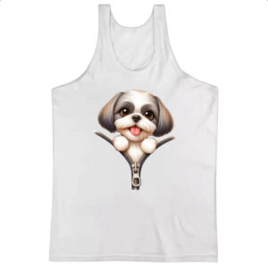 Camiseta Regata Shih Tzu no Ziper