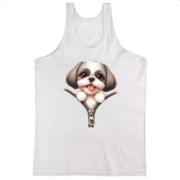 Camiseta Regata Shih Tzu no Ziper