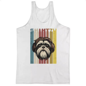 Camiseta Regata Shih-tzu retro vintage