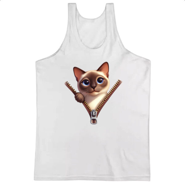 Camiseta Regata Siames no ziper