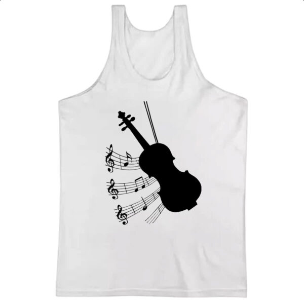Camiseta Regata Silhuetta Musica Violino