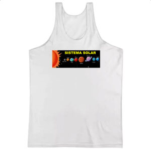Camiseta Regata Sistema solar noite