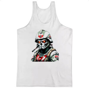 Camiseta Regata Soldado Skull Punk Cyber
