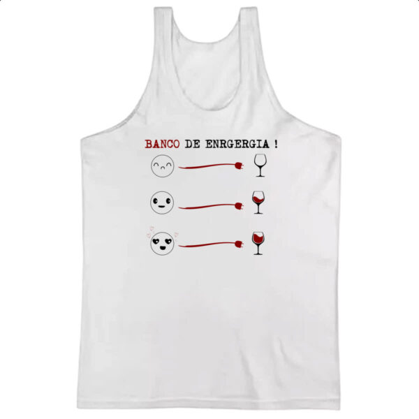 Camiseta Regata Banco de energia vinho