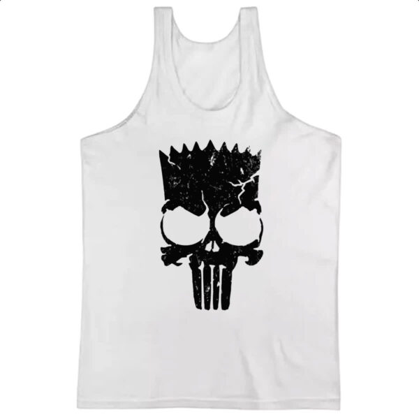 Camiseta Regata Bart Punisher Justiceiro Simbolo