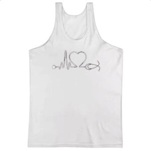 Camiseta Regata Batimento cardiaco Enfermagem