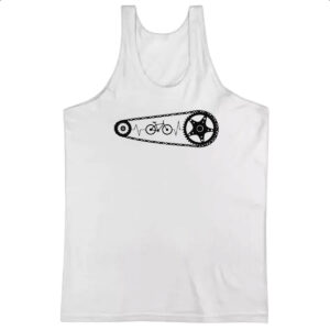 Camiseta Regata Batimento cardiaco catraca bicicleta