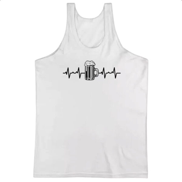 Camiseta Regata Batimento cardiaco cerveja