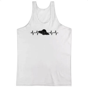 Camiseta Regata Batimento cardiaco disco voador