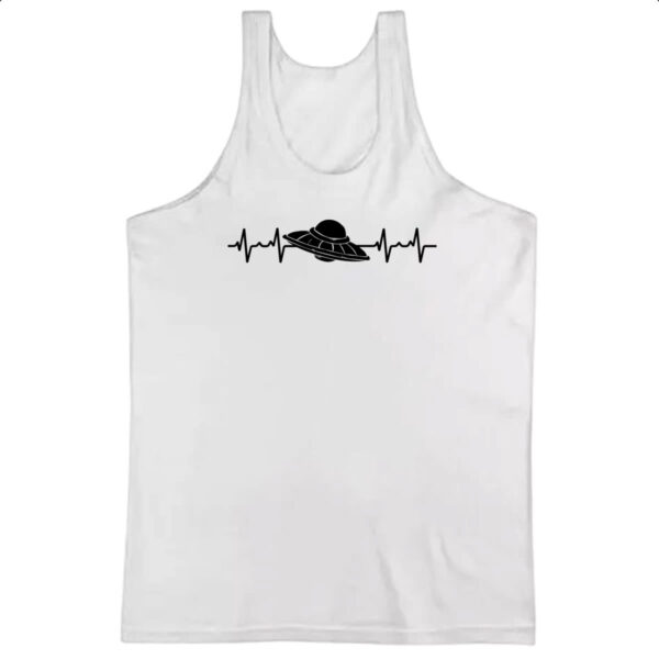 Camiseta Regata Batimento cardiaco disco voador