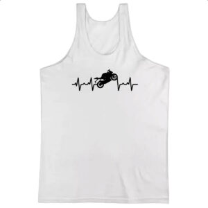Camiseta Regata Batimento cardiaco moto