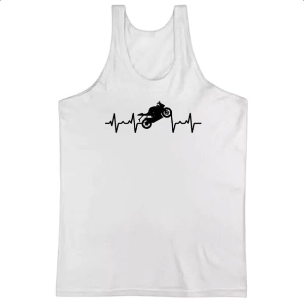 Camiseta Regata Batimento cardiaco moto