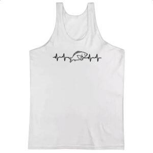 Camiseta Regata Batimento cardiaco pesca