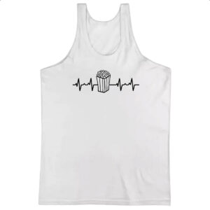 Camiseta Regata Batimento cardiaco pipoca