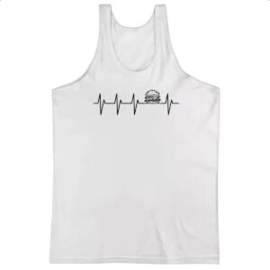 Camiseta Regata Batimento cardiaco por Hamburger