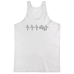 Camiseta Regata Batimento cardiaco por Pizza