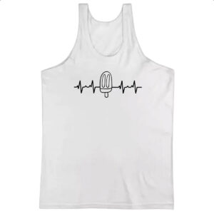 Camiseta Regata Batimento cardiaco sorvete
