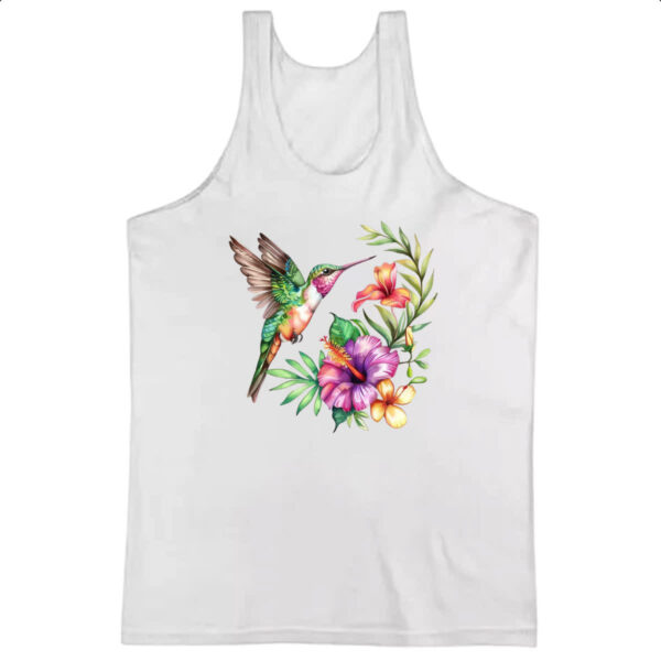 Camiseta Regata Beija flor na flor