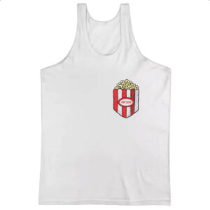 Camiseta Regata Bolso com pipoca