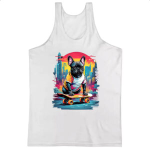 Camiseta Regata Bulldog skatista color urbano