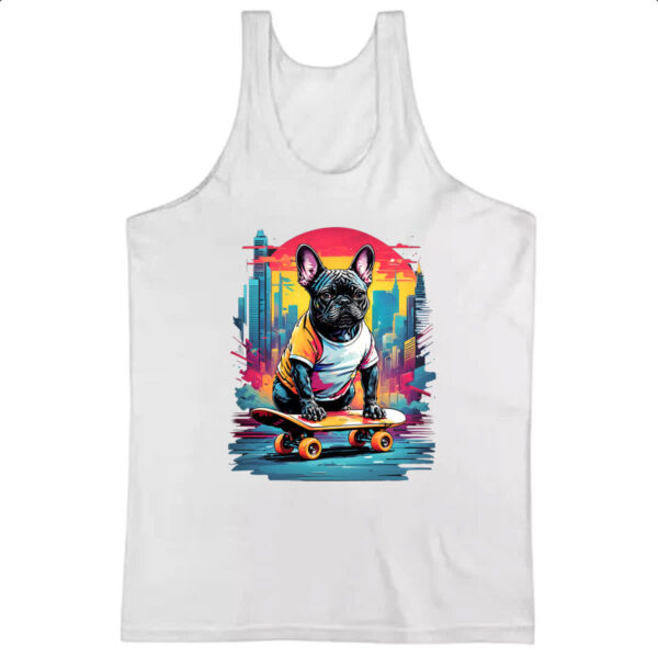 Camiseta Regata Bulldog skatista color urbano