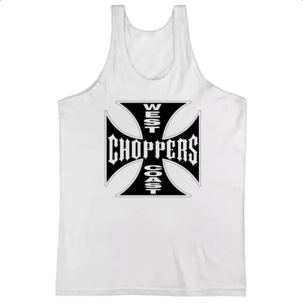 Camiseta Regata West coast chopper cruz negra