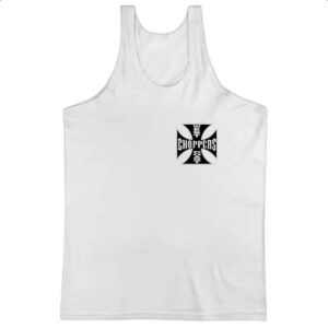 Camiseta Regata West coast chopper cruz negra brasao