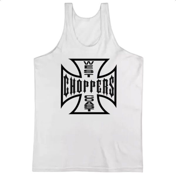 Camiseta Regata West coast chopper cruz vazada