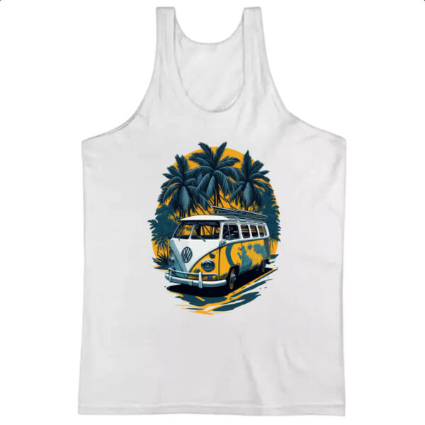 Camiseta Regata Kombi Amarela Sunset