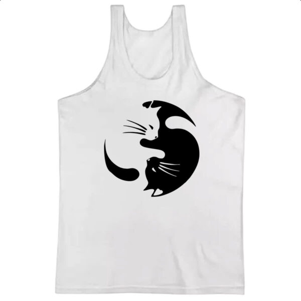 Camiseta Regata Yin e Yang Cats