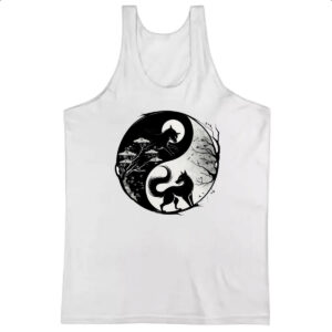 Camiseta Regata Yin e Yang Raposas