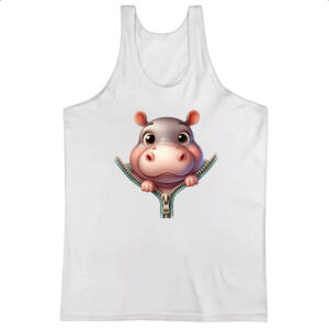 Camiseta Regata Hipopotamo no ziper