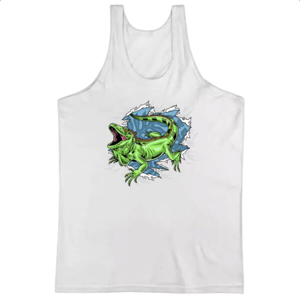Camiseta Regata Camaleao rasgando a camisa