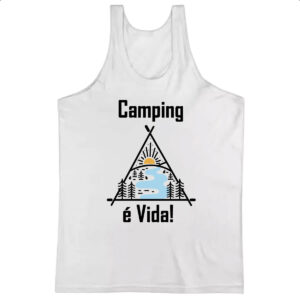 Camiseta Regata Camping e vida