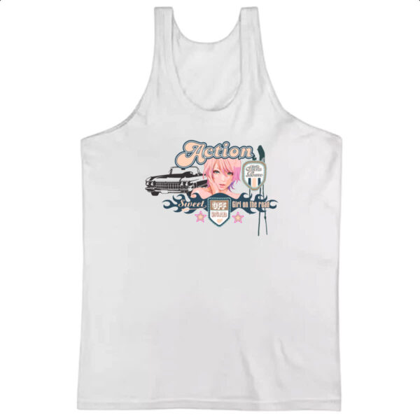 Camiseta Regata Action Girl on the road