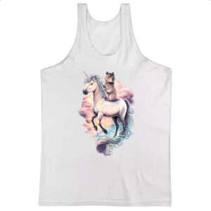 Camiseta Regata Capivara com unicornio
