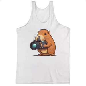Camiseta Regata Capivara fotografica