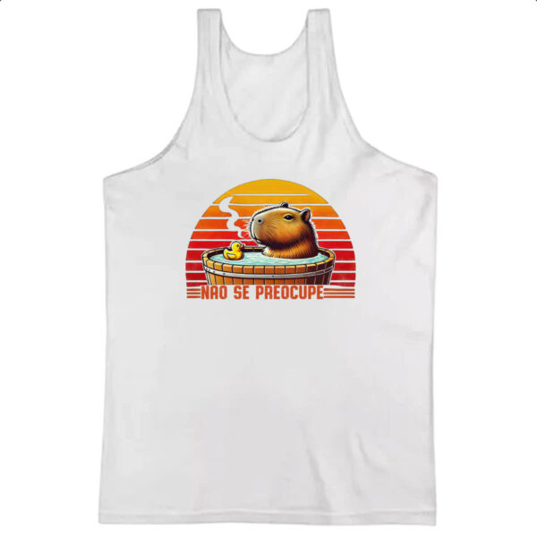 Camiseta Regata Capivara nao se preocupe